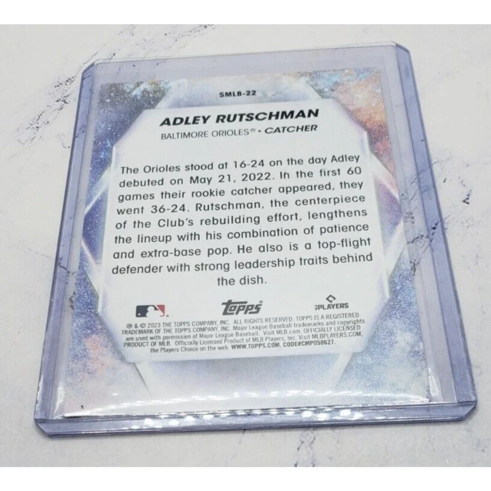 2023 Topps Series 1 Stars Of MLB #SMLB-22 Adley Rutschman Baltimore Orioles